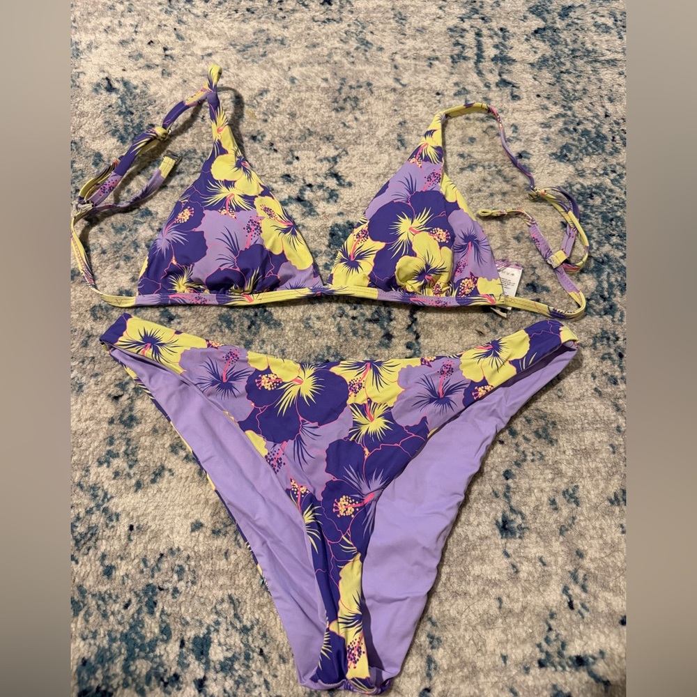 Dippin' Daisy's Purple and Yellow Floral Bikini